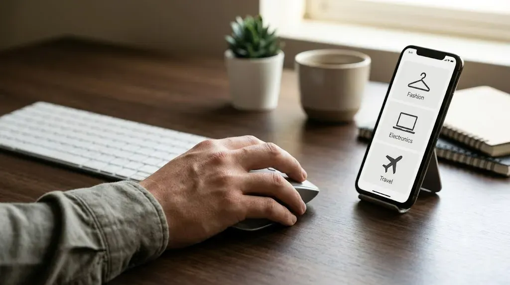 Browsing promotional offers from many retailers in a single place